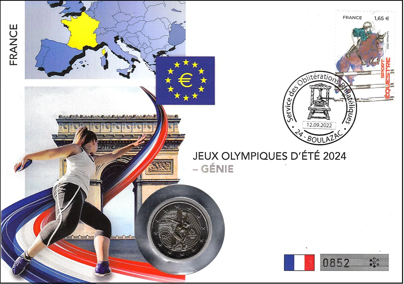 OLIMPIJSKE IGRE PARIZ 2024 - GENIJ IKONIČNI LIK FRANCOSKE NUMIZMATIKE